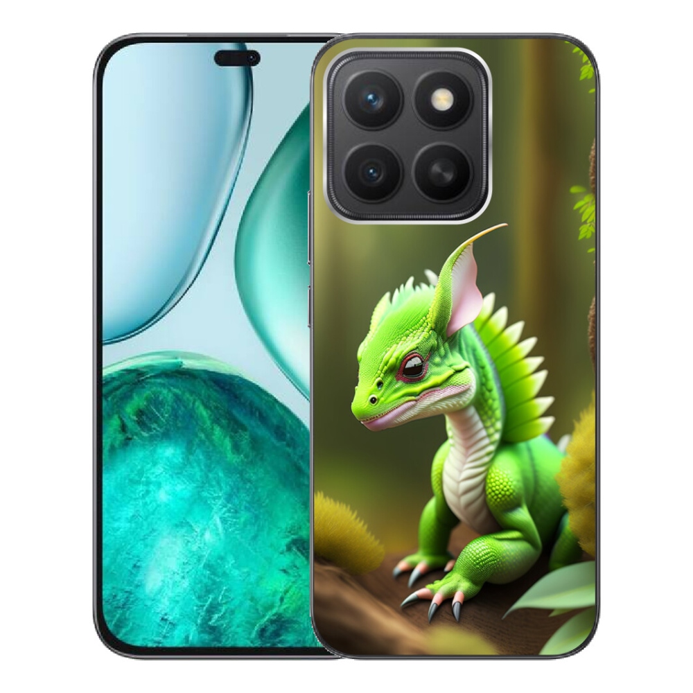 mmCase gél tok az Honor X8c-hez – zöld sárkány