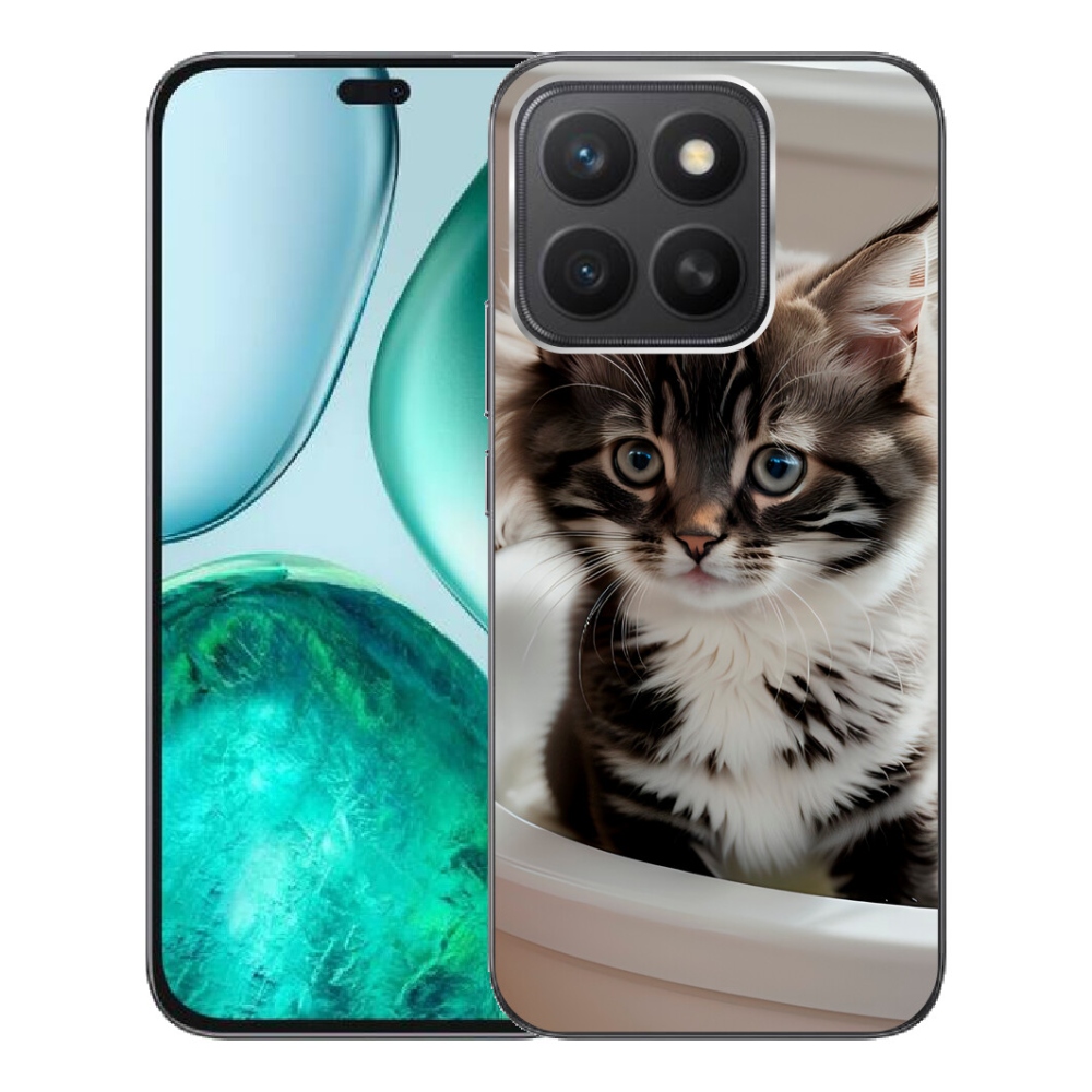 mmCase gél tok az Honor X8c-hez – kíváncsi cica