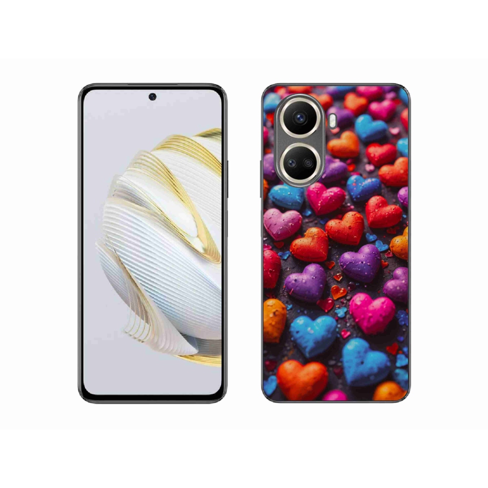 Gél borítás mmCase a Huawei Nova 10 SE számára - színes szív