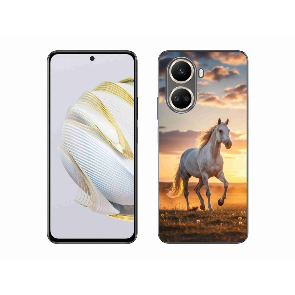 Gél borító mmCase a Huawei Nova 10 SE-hez - futó fehér ló 2