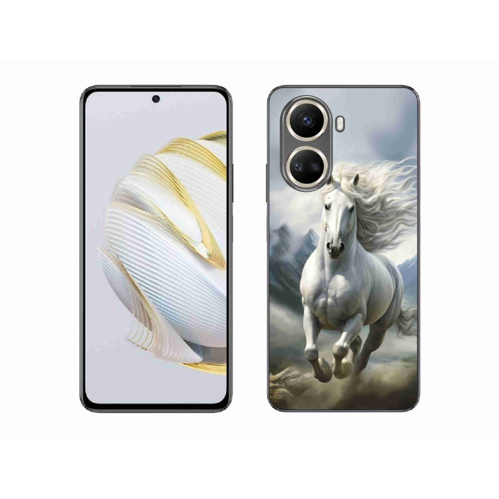 mmCase gél tok a Huawei Nova 10 SE-hez – Futó fehér ló 3