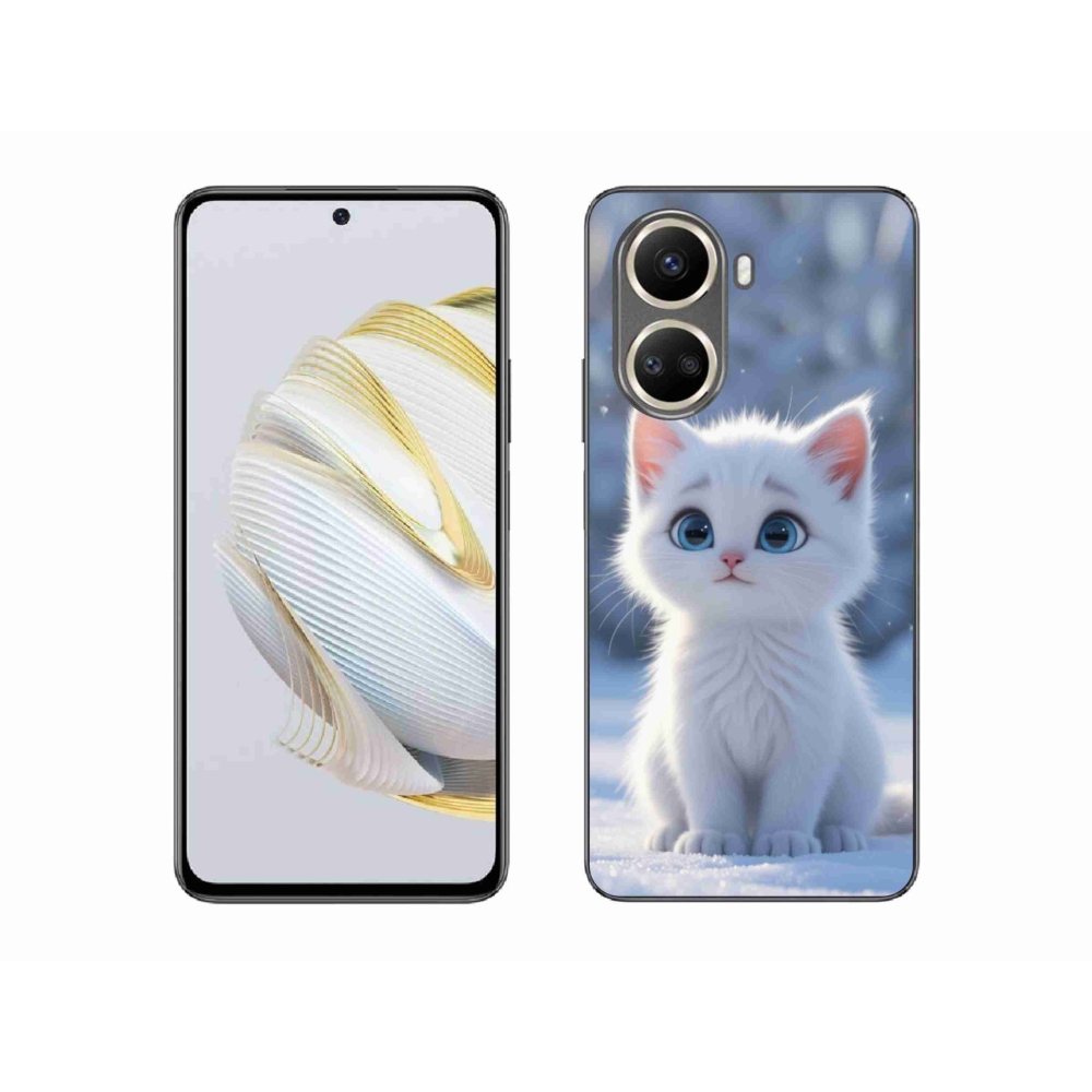 mmCase gél tok a Huawei Nova 10 SE-hez – fehér cica 3