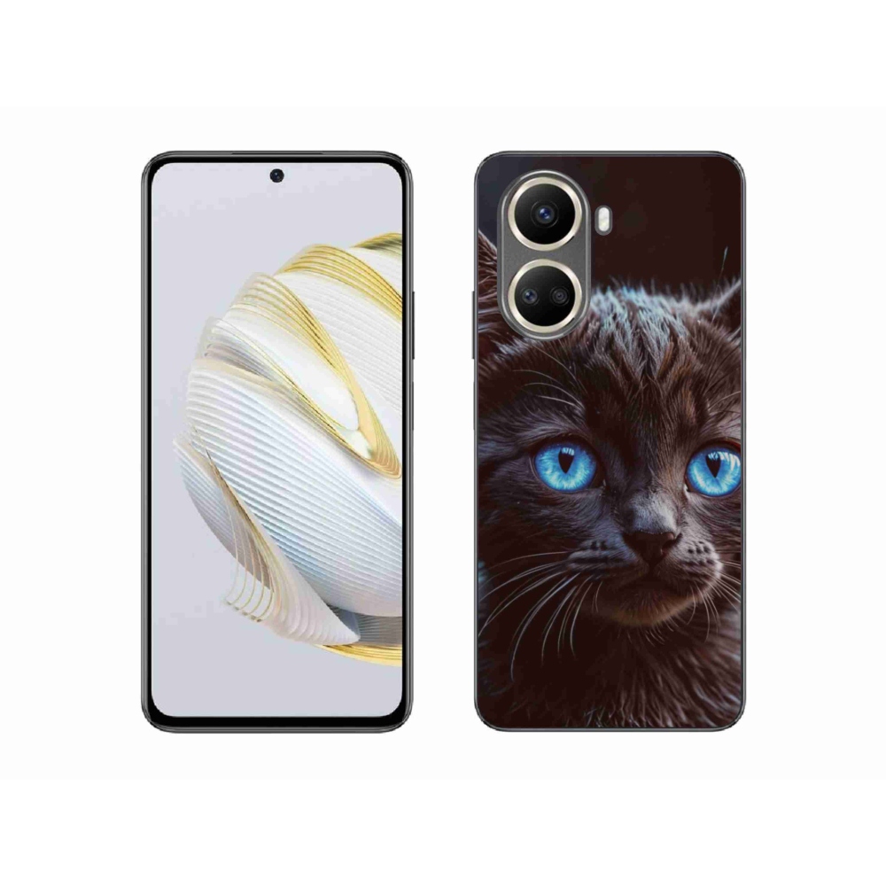 Gél borítás mmCase a Huawei Nova 10 SE-hez - fekete cica 2