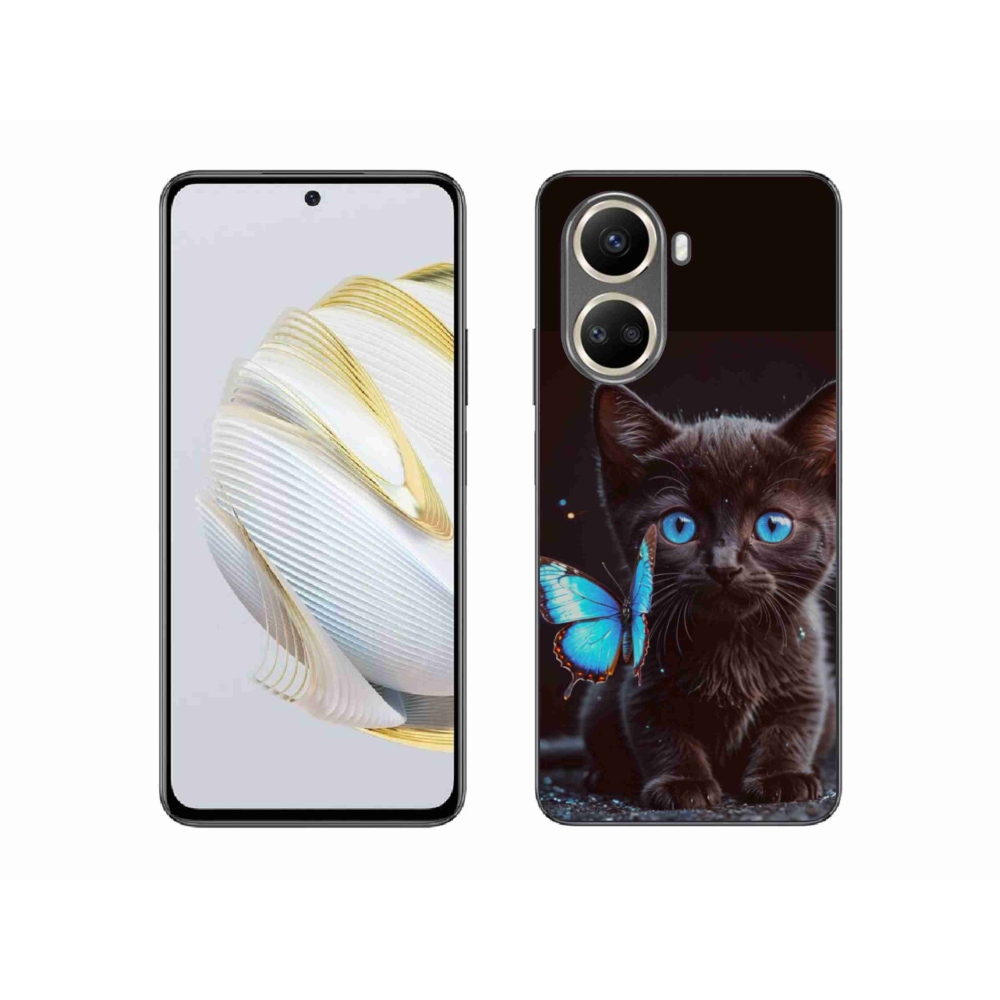 Gél borítás mmCase a Huawei Nova 10 SE-hez - fekete cica 3