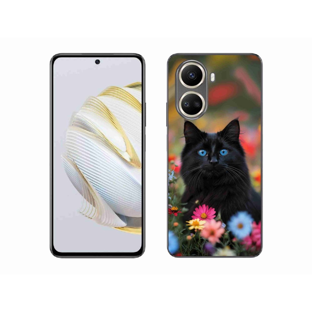 mmCase gél tok a Huawei Nova 10 SE-hez – fekete cica 4