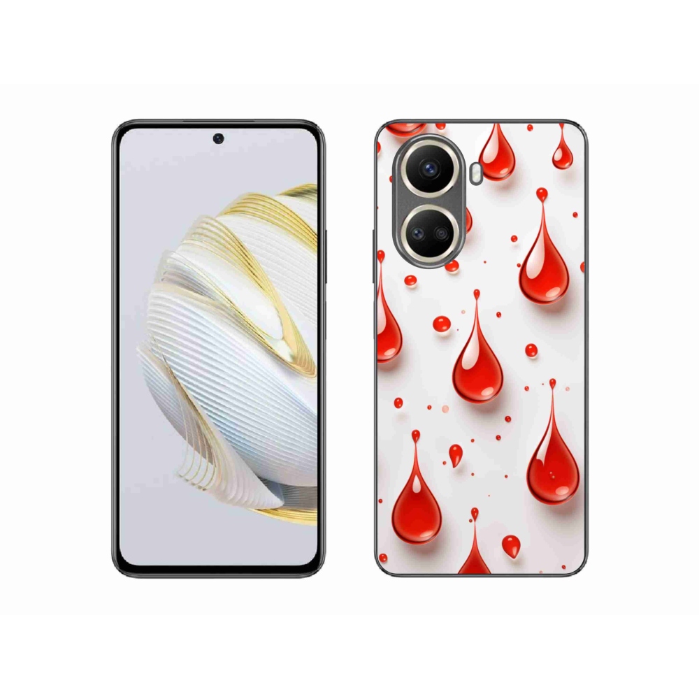 Gél borítás mmCase a Huawei Nova 10 SE-n - piros cseppek