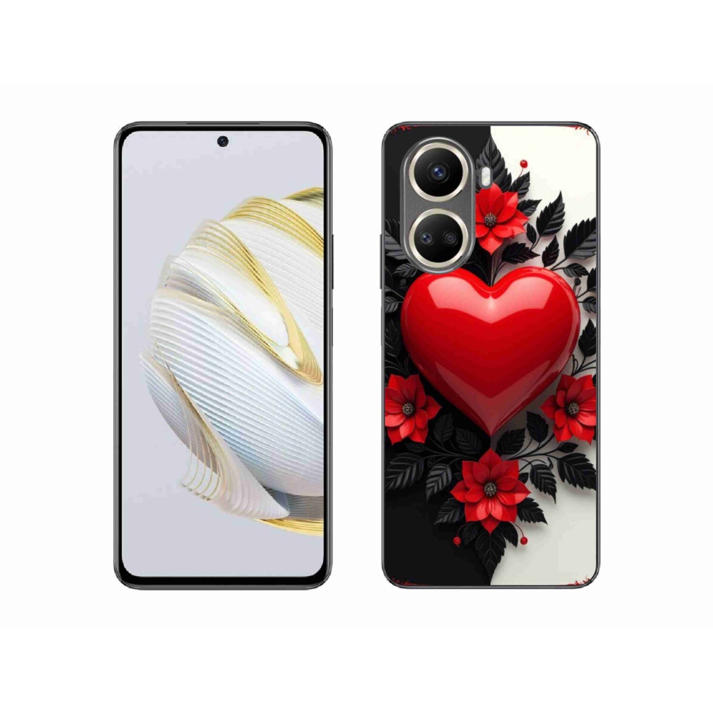 Gél borítás mmCase a Huawei Nova 10 SE-hez - piros szív
