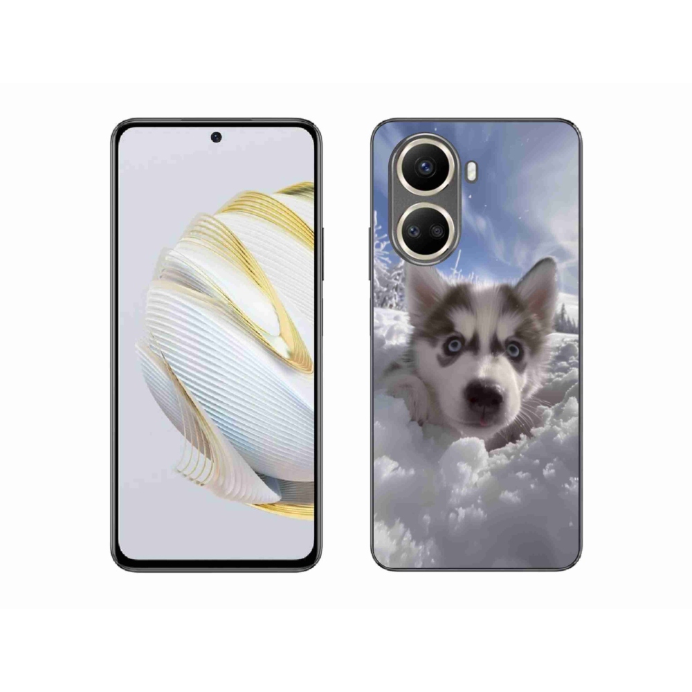 Gél borítás mmCase a Huawei Nova 10 SE-hez - husky a hóban