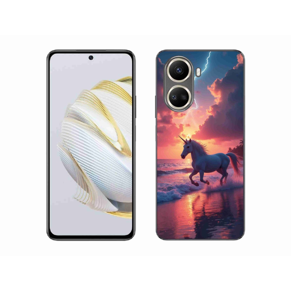 Gél borítás mmCase a Huawei Nova 10 SE-hez - egyszarvú a tengerparton