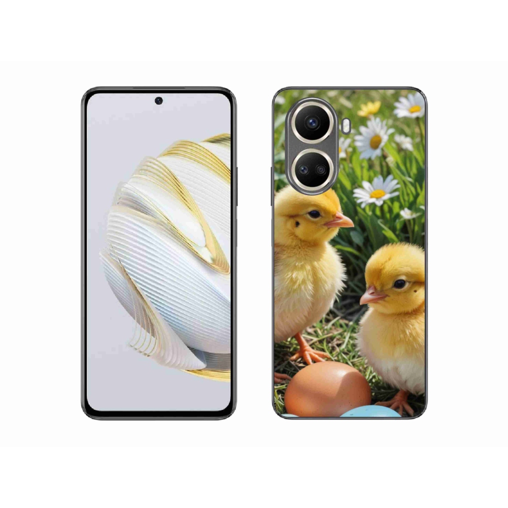 Gél borítás mmCase a Huawei Nova 10 SE számára - csirkék