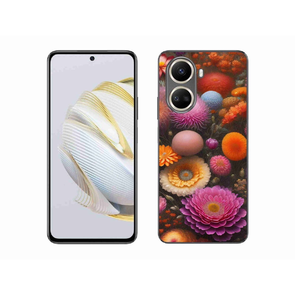 Gél borító mmCase a Huawei Nova 10 SE-n - virágos kompozíció