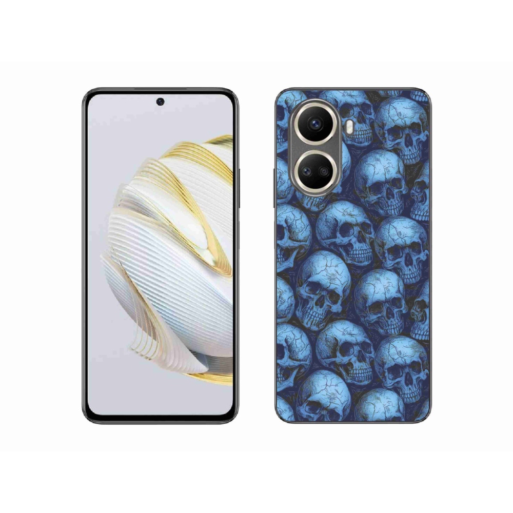 Gél borítás mmCase a Huawei Nova 10 SE-hez - koponyák