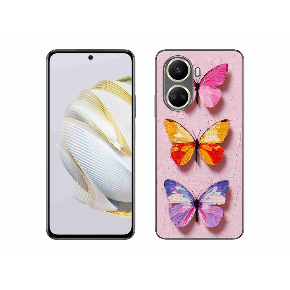 Gél borítás mmCase a Huawei Nova 10 SE számára - pillangó trió