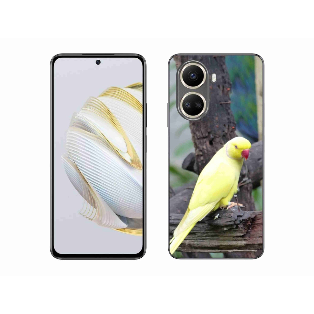 Gél borítás mmCase a Huawei Nova 10 SE-hez - papagáj alexander sárga