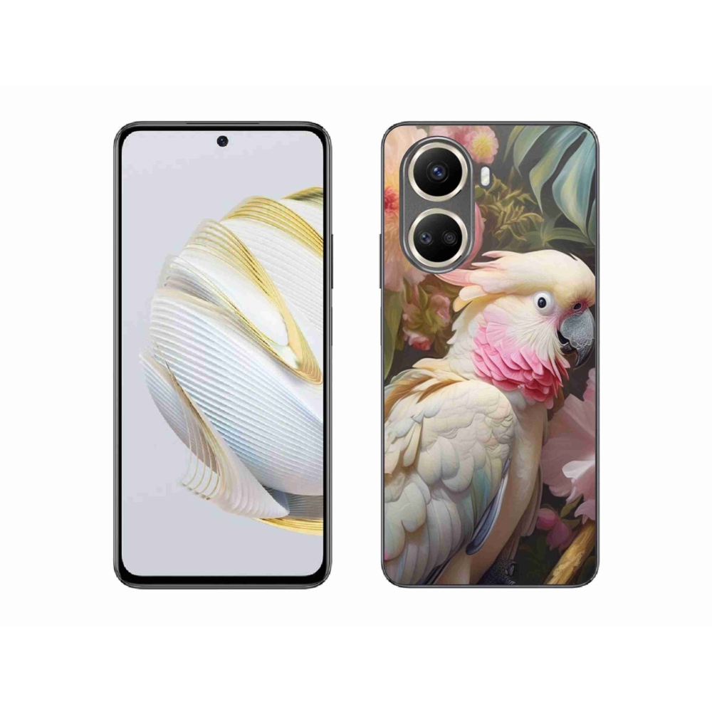 Gél borítás mmCase a Huawei Nova 10 SE-hez - papagáj kakadu rózsaszín 2