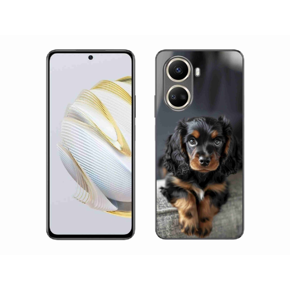 mmCase gél tok a Huawei Nova 10 SE-hez – aranyos, hosszú szőrű tacskó