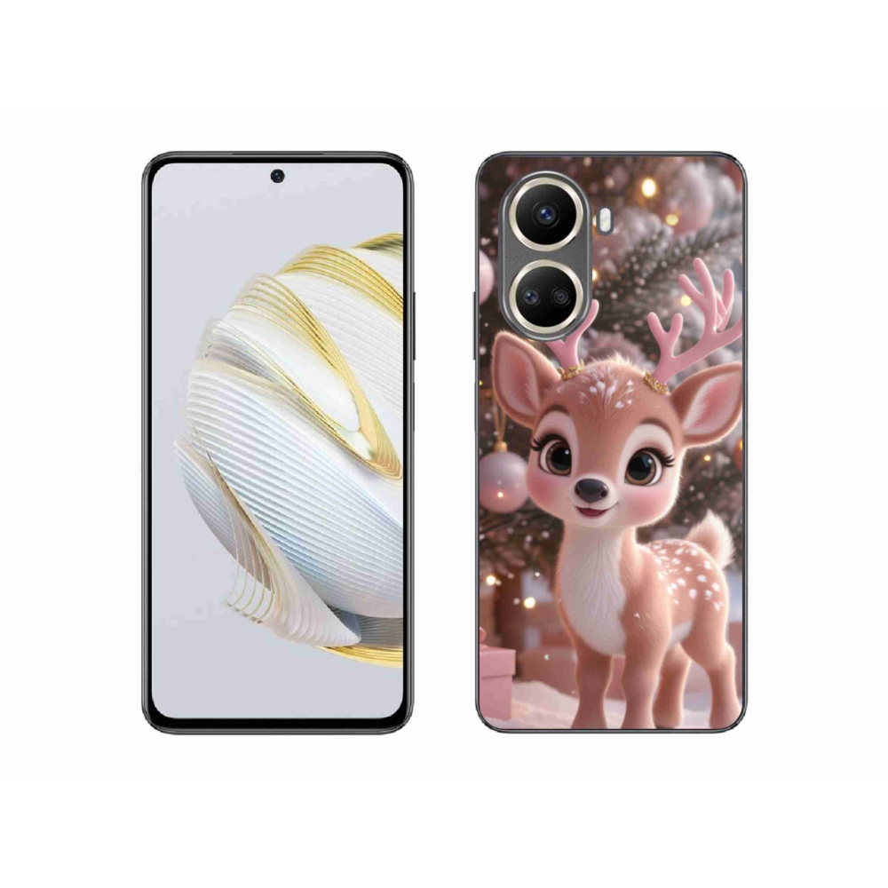 Gél borítás mmCase a Huawei Nova 10 SE számára - aranyos rénszarvas