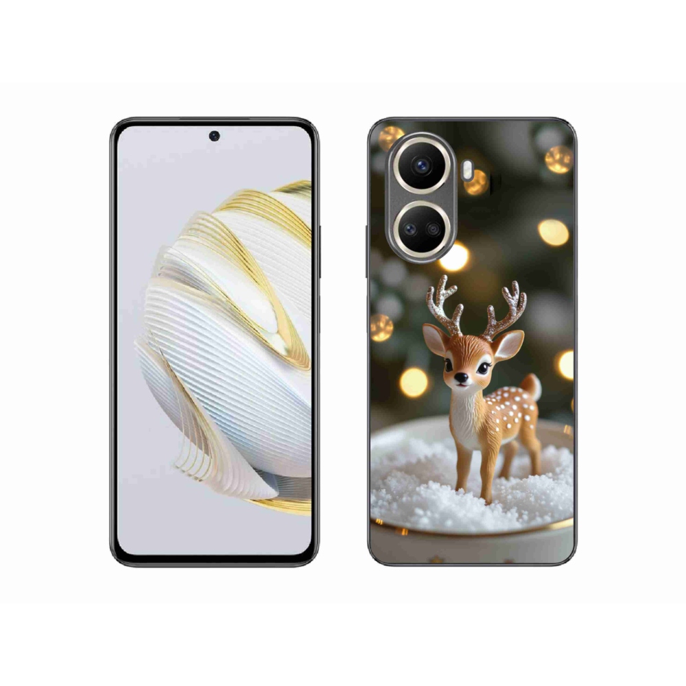 mmCase gél tok a Huawei Nova 10 SE-hez – aranyos karácsonyi szarvas