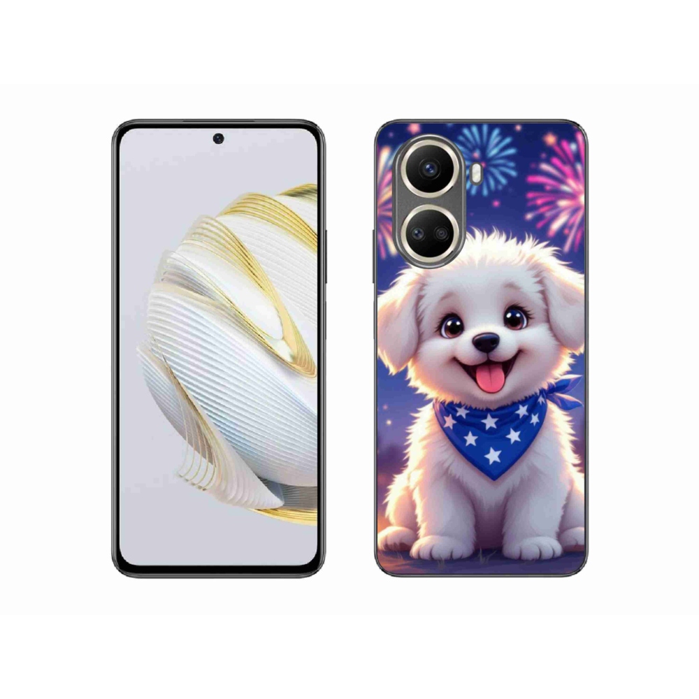 Gél borítás mmCase a Huawei Nova 10 SE-hez - ünnepi kölyökkutyakölyök