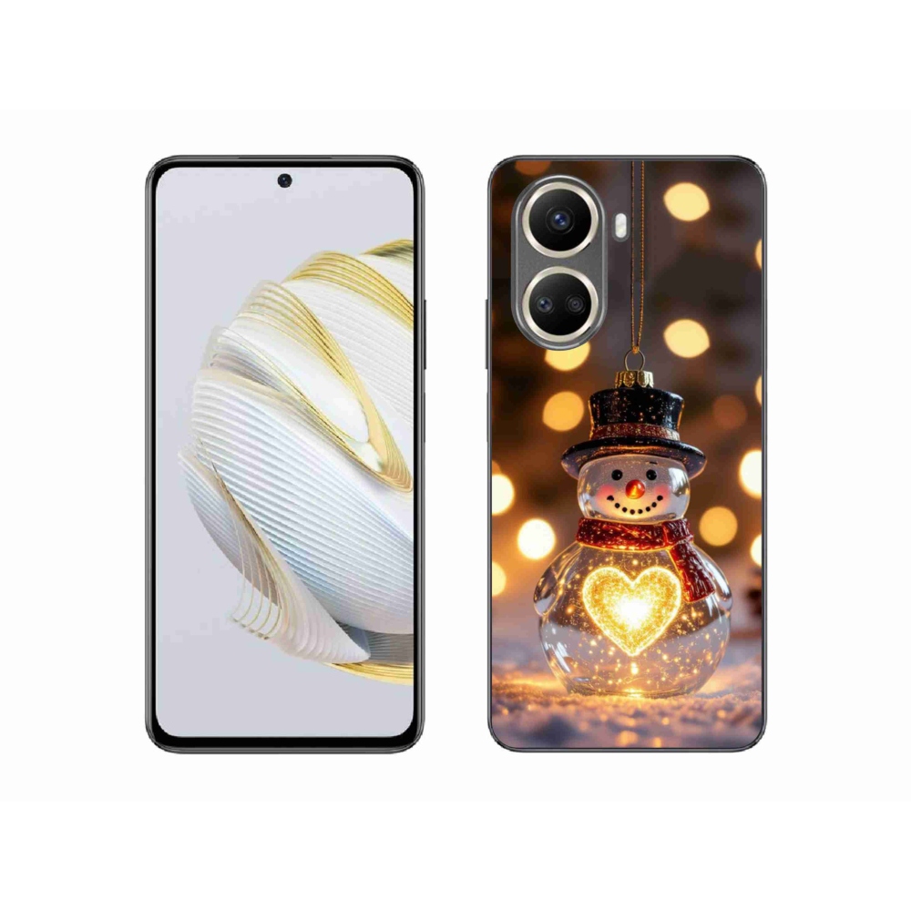 mmCase gél tok a Huawei Nova 10 SE-hez – világító karácsonyi hóember
