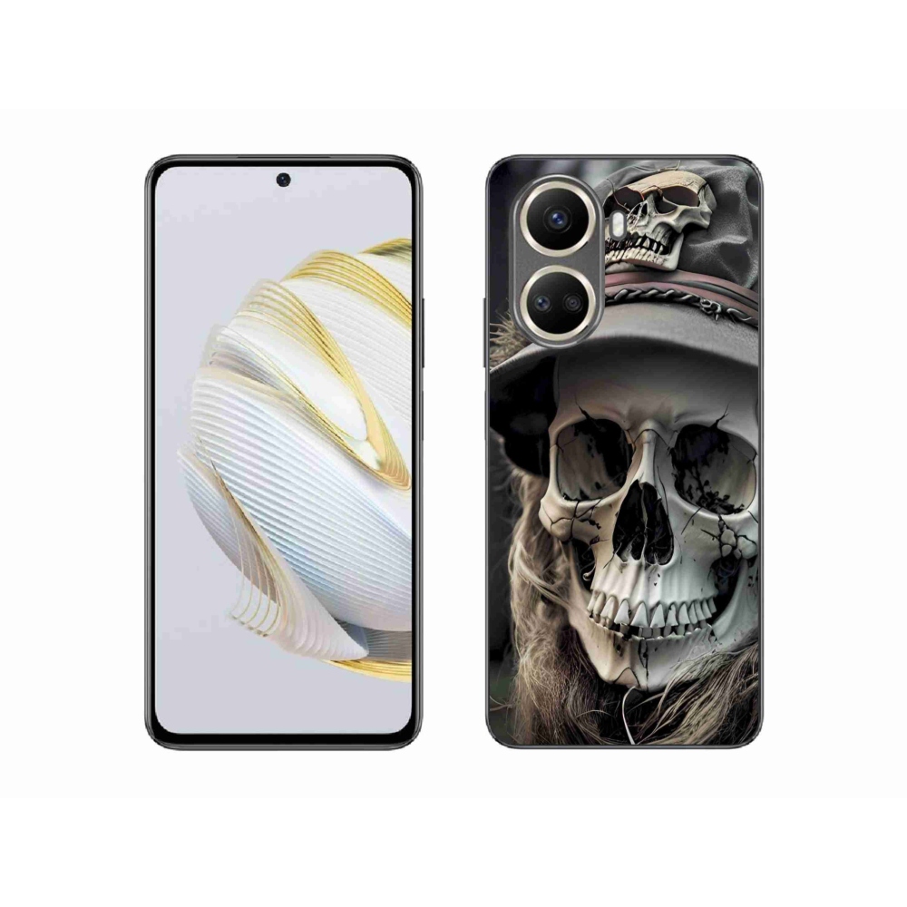 Zselés borítás mmCase a Huawei Nova 10 SE-hez - sötét koponya
