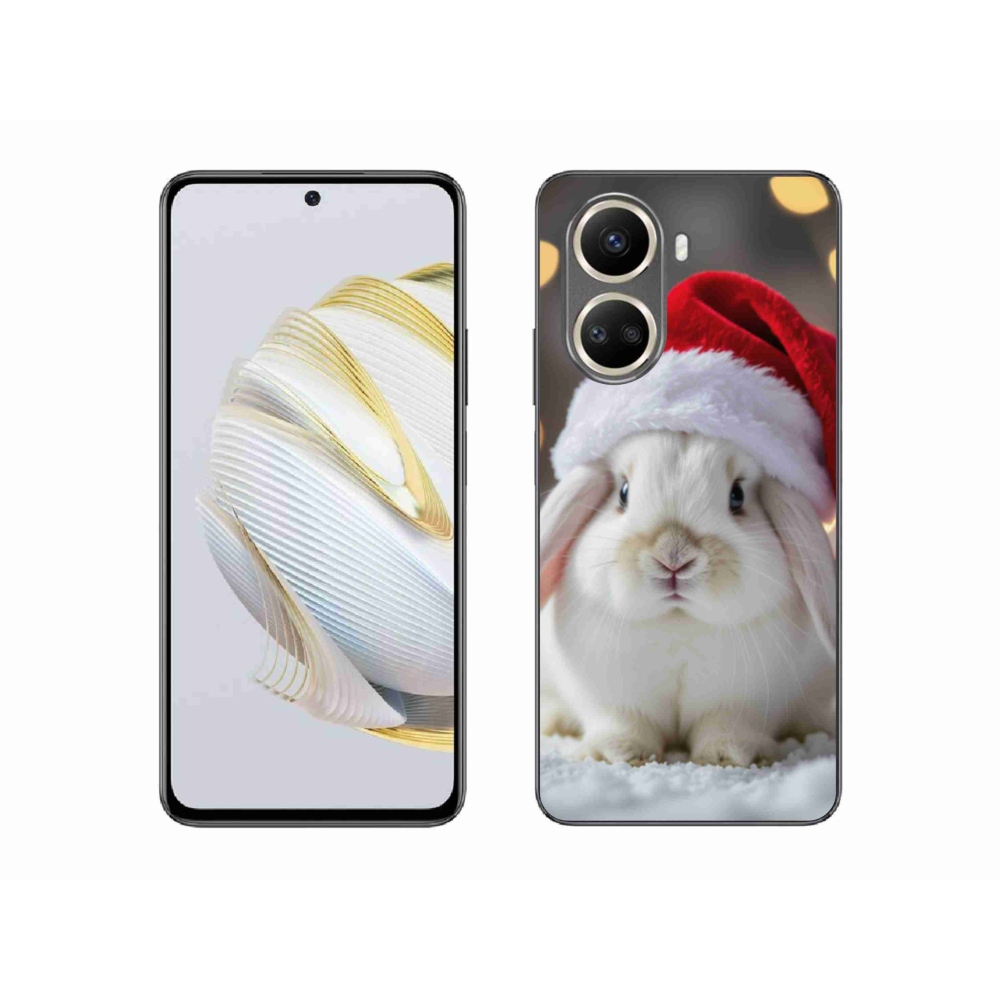 Gél borítás mmCase a Huawei Nova 10 SE-hez - karácsonyi nyuszi