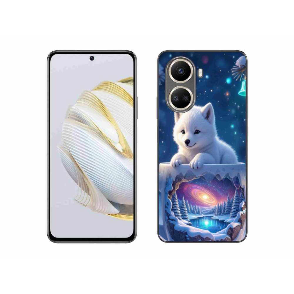 Gél borítás mmCase a Huawei Nova 10 SE-hez - Karácsonyi kölyökkutya