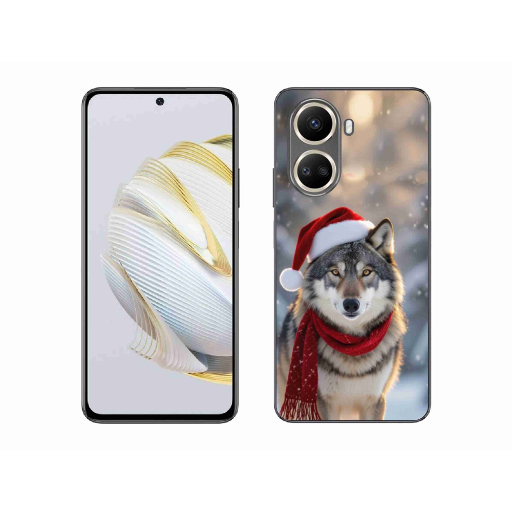 Gél borítás mmCase a Huawei Nova 10 SE-hez - Karácsonyi farkas