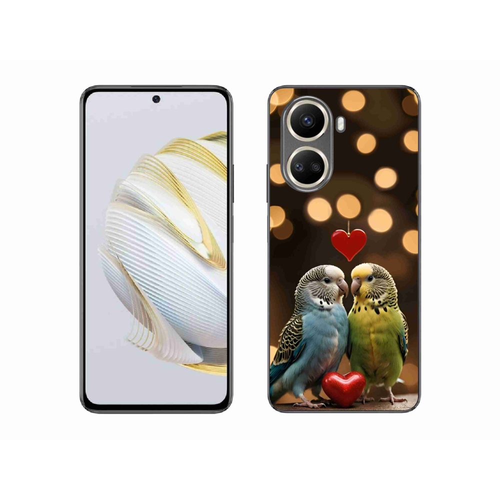mmCase gél tok a Huawei Nova 10 SE-hez – szerelmes papagájok