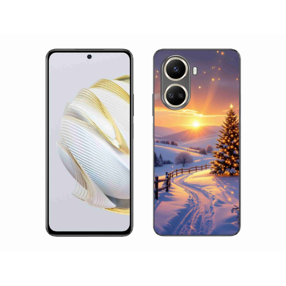 Gél borítás mmCase a Huawei Nova 10 SE-hez - téli tájkép