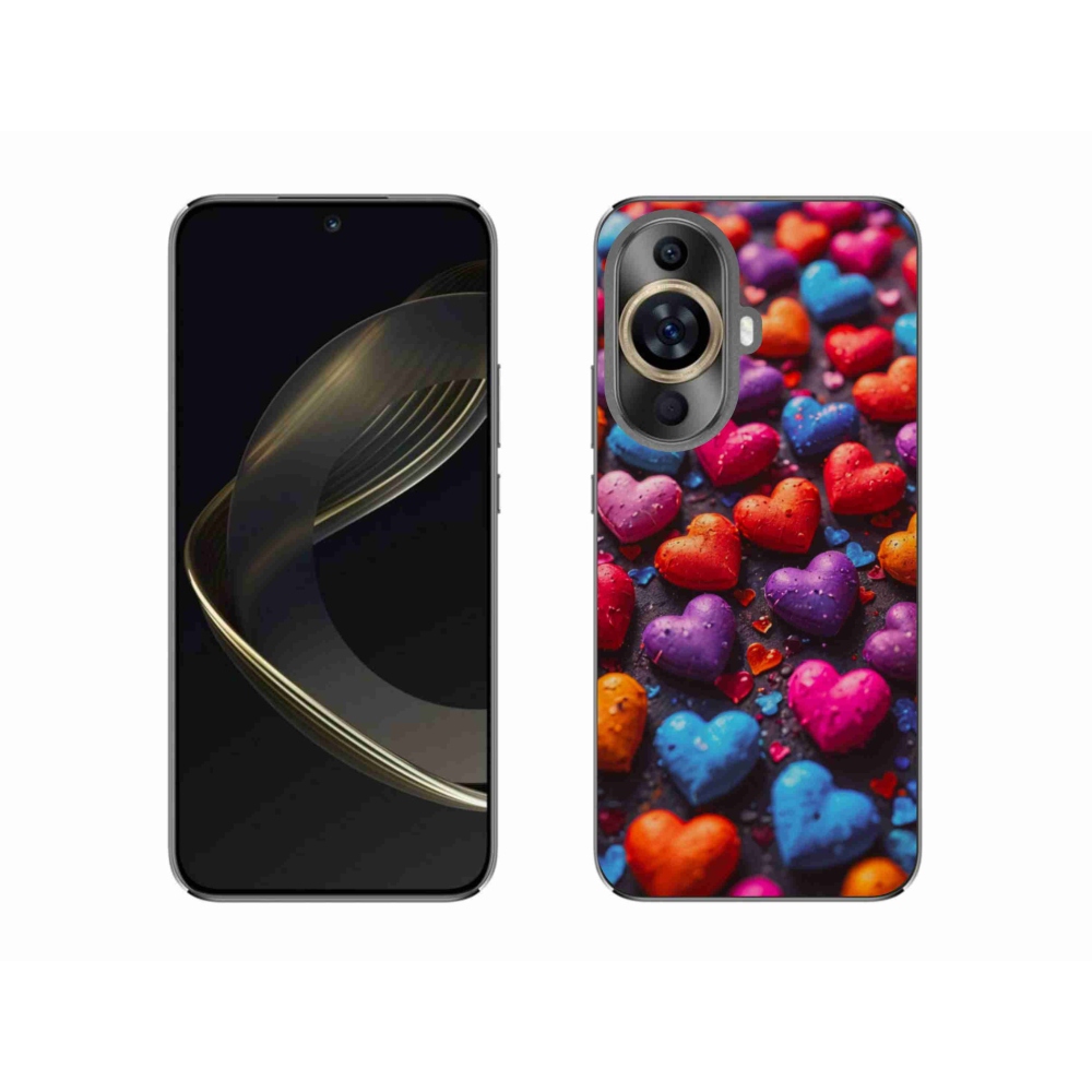 Gél borító mmCase a Huawei Nova 11-en - színes szív