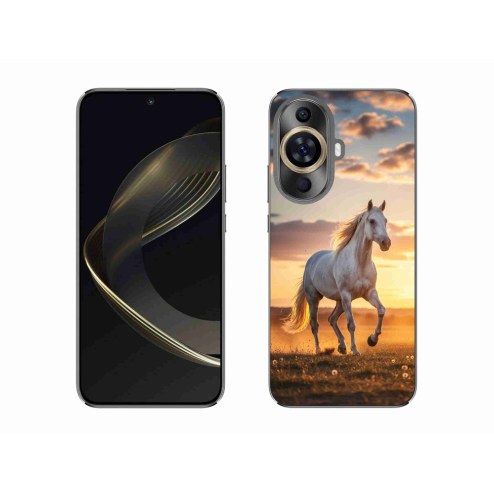 Gél borítás mmCase a Huawei Nova 11 - futó fehér ló 2