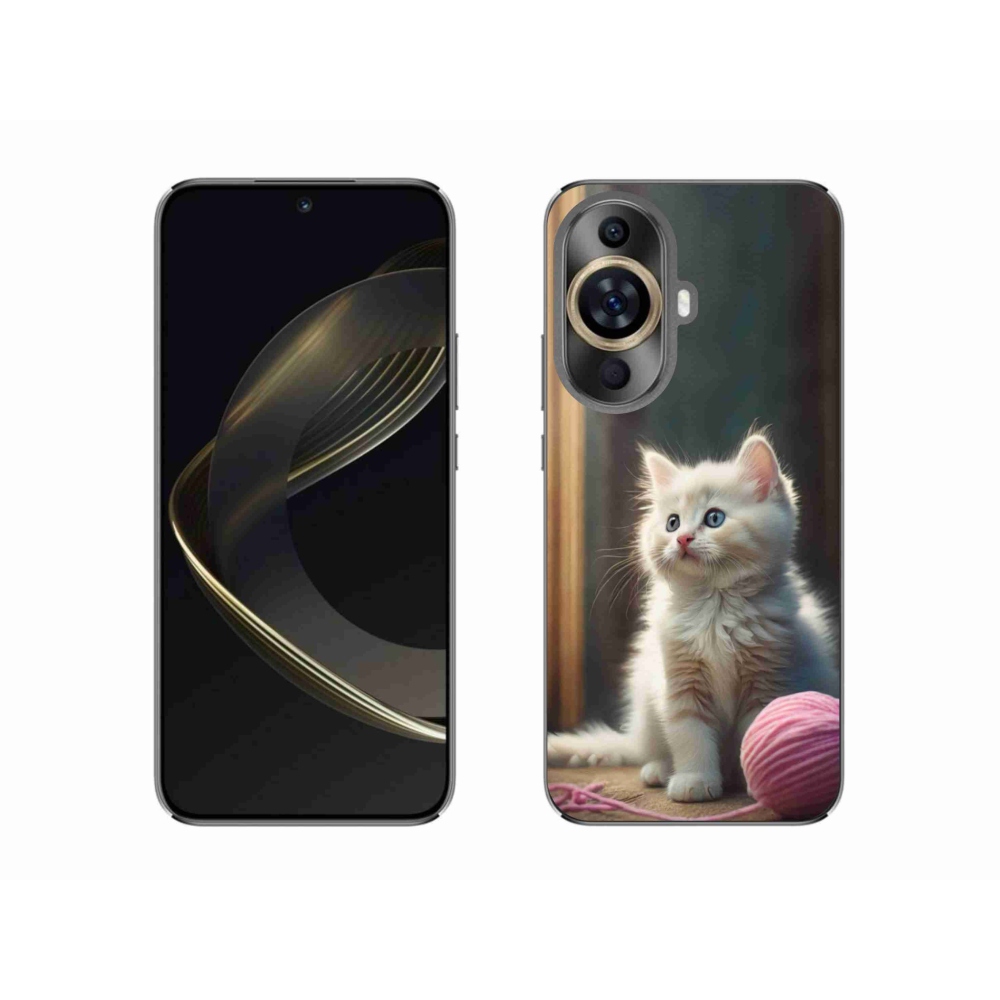 Gél borítás mmCase a Huawei Nova 11 készülékhez - fehér cica 2