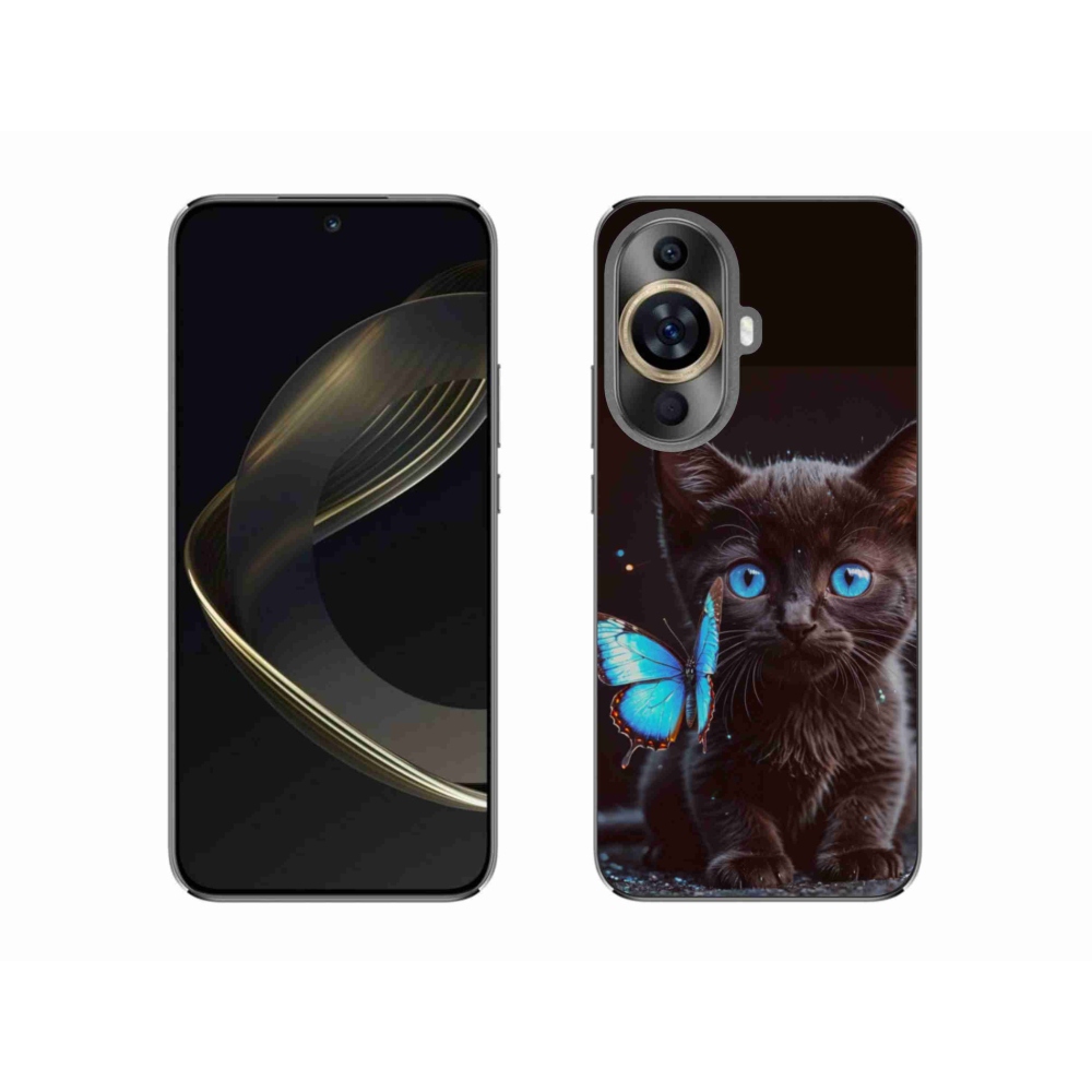 Gél borítás mmCase a Huawei Nova 11-hez - fekete cica 3