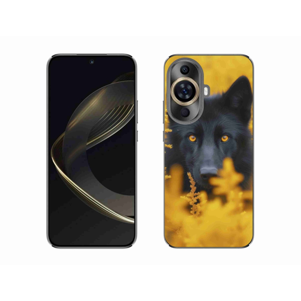 Gél borítás mmCase a Huawei Nova 11-hez - fekete farkas 2