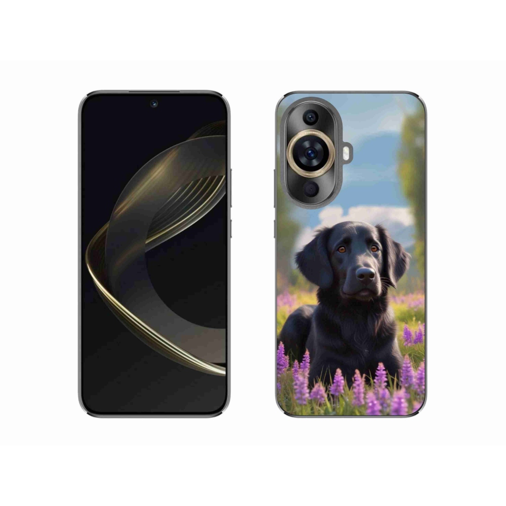 Gél borítás mmCase a Huawei Nova 11 készülékhez - elegáns fekete retriever