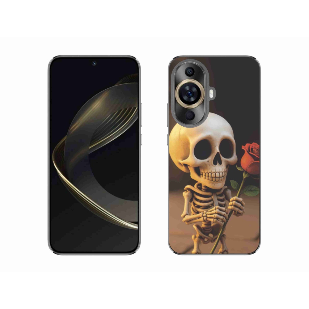 Gél borítás mmCase a Huawei Nova 11 - csontváz rózsával