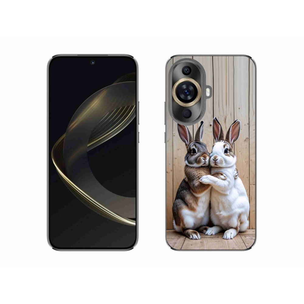 Gél borítás mmCase a Huawei Nova 11 készülékhez - nyúl pár
