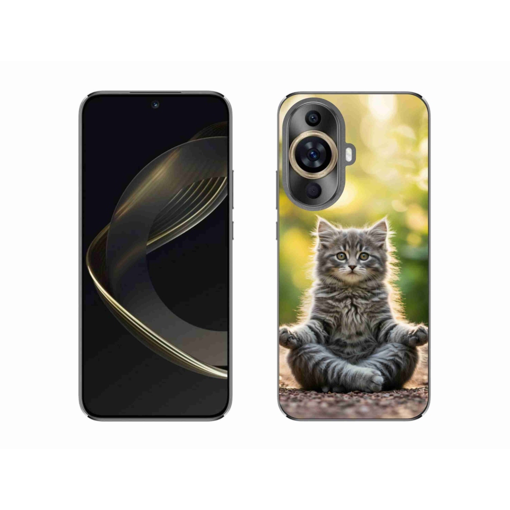 Gél borító mmCase a Huawei Nova 11-en - meditáló cica