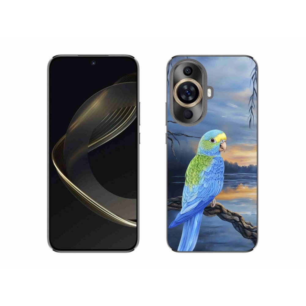 Gél borítás mmCase a Huawei Nova 11 készülékre - kék papagáj