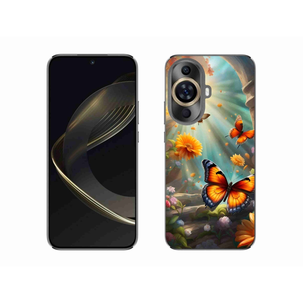 Gél borítás mmCase a Huawei Nova 11 készülékhez - pillangókert 2