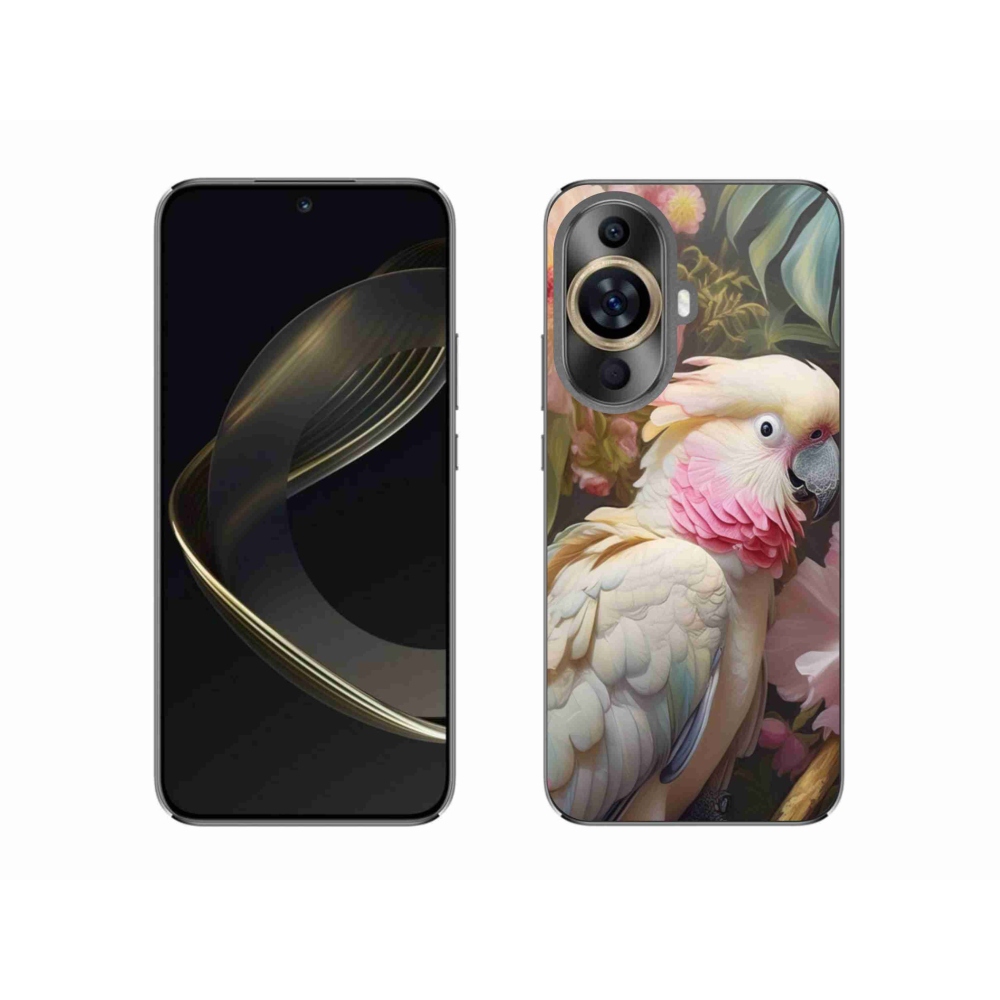 Gél borítás mmCase a Huawei Nova 11 készülékhez - papagáj kakadu rózsaszín 2