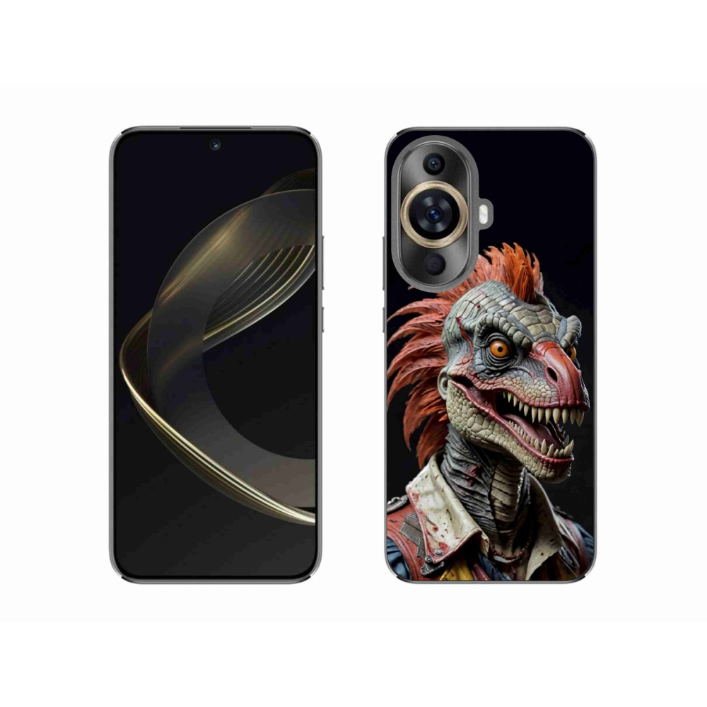Gél borító mmCase a Huawei Nova 11 készülékhez - punk dinoszaurusz