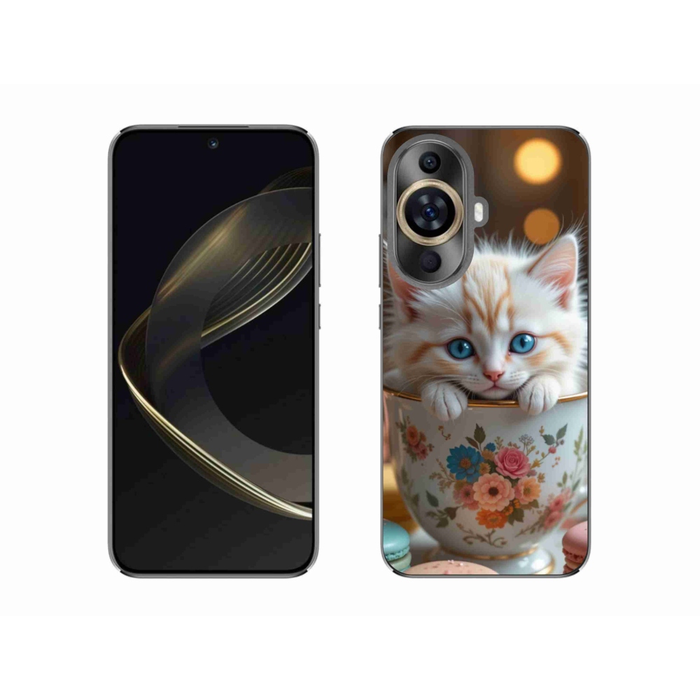 Gél borító mmCase a Huawei Nova 11-hez - aranyos cica 6