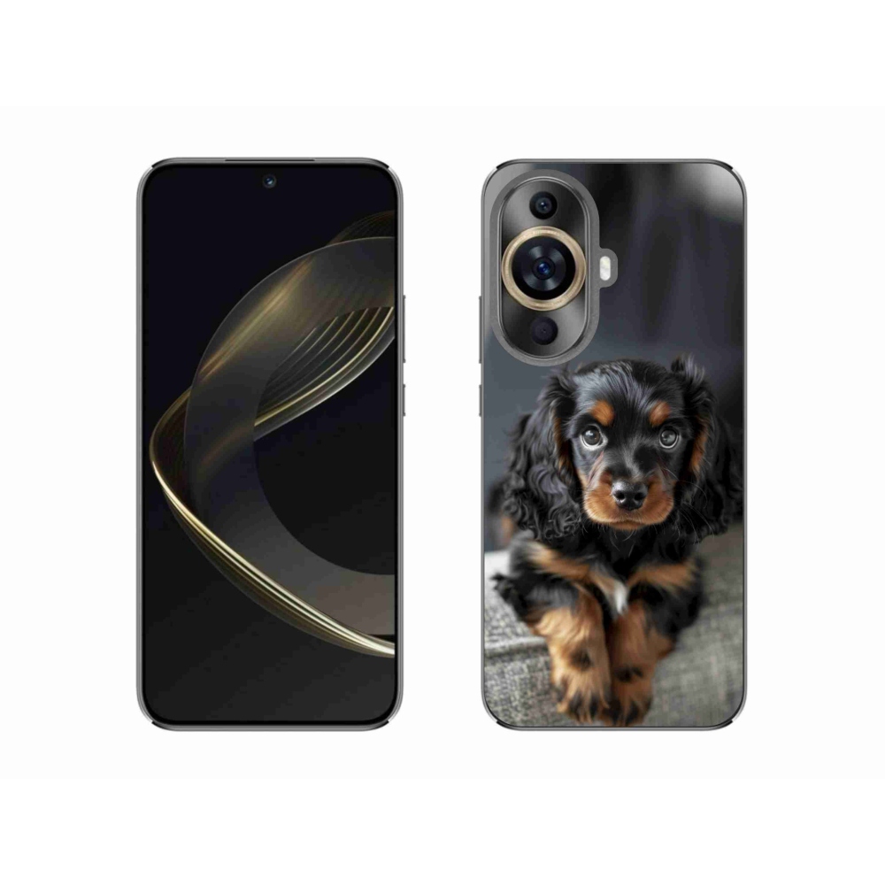 Gél borítás mmCase a Huawei Nova 11-hez - aranyos hosszú szőrű tacskó