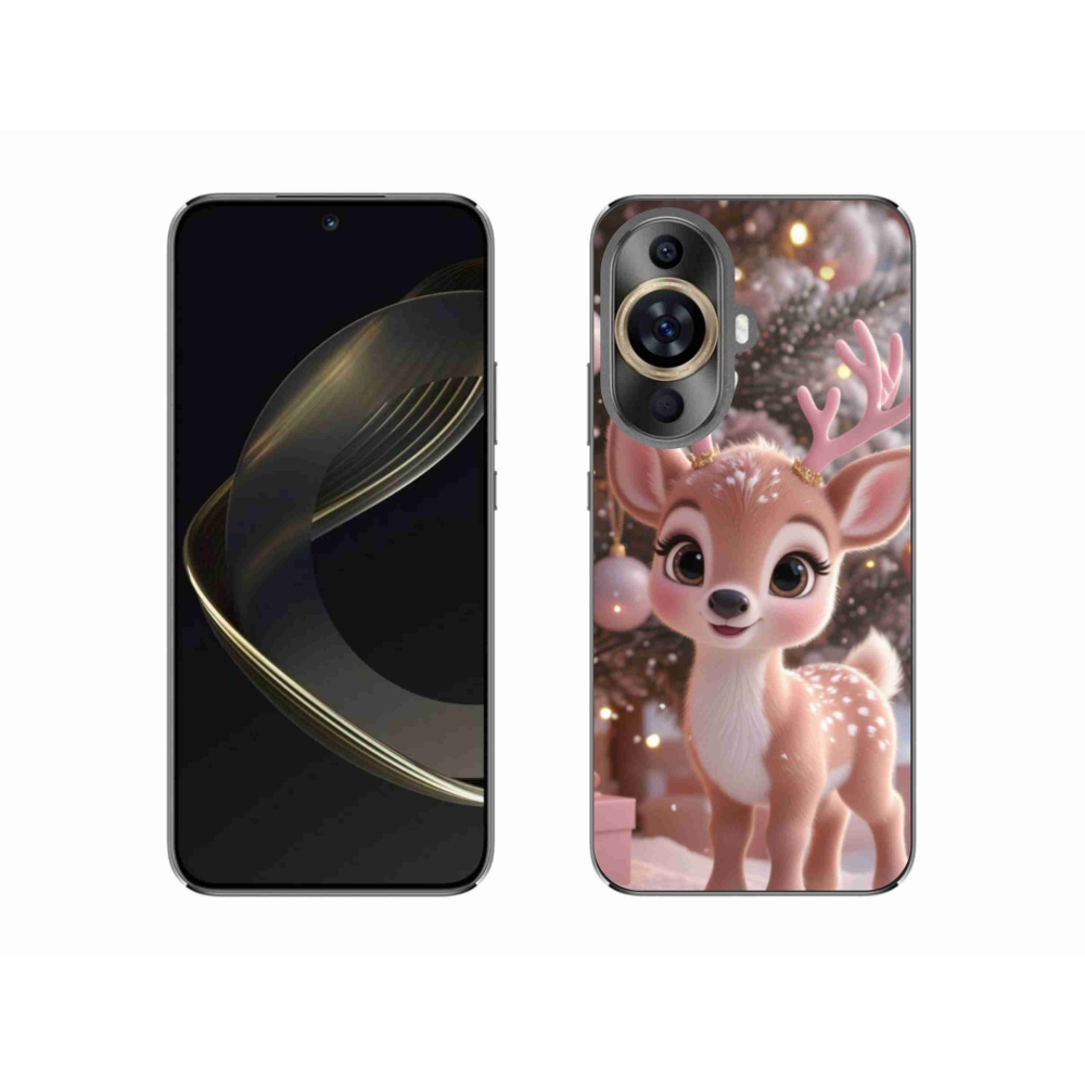 Gél borítás mmCase a Huawei Nova 11 készülékhez - aranyos rénszarvas