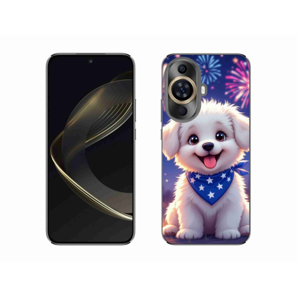 Gél borítás mmCase a Huawei Nova 11-hez - ünnepi kölyökkutyakölyök