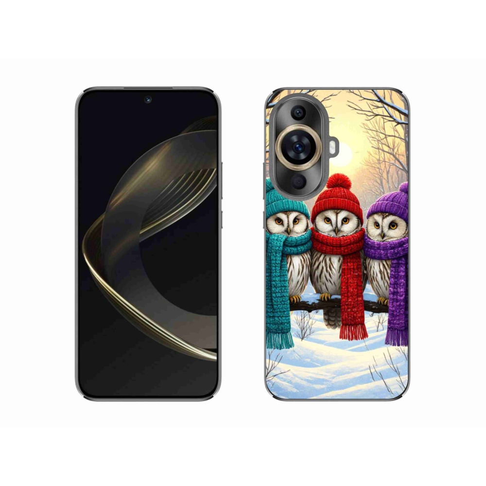 Gél borító mmCase a Huawei Nova 11-en - bagoly barátok
