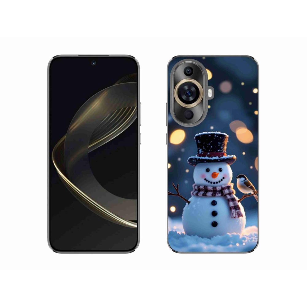 Gél borítás mmCase a Huawei Nova 11 készülékhez - karácsonyi hóember
