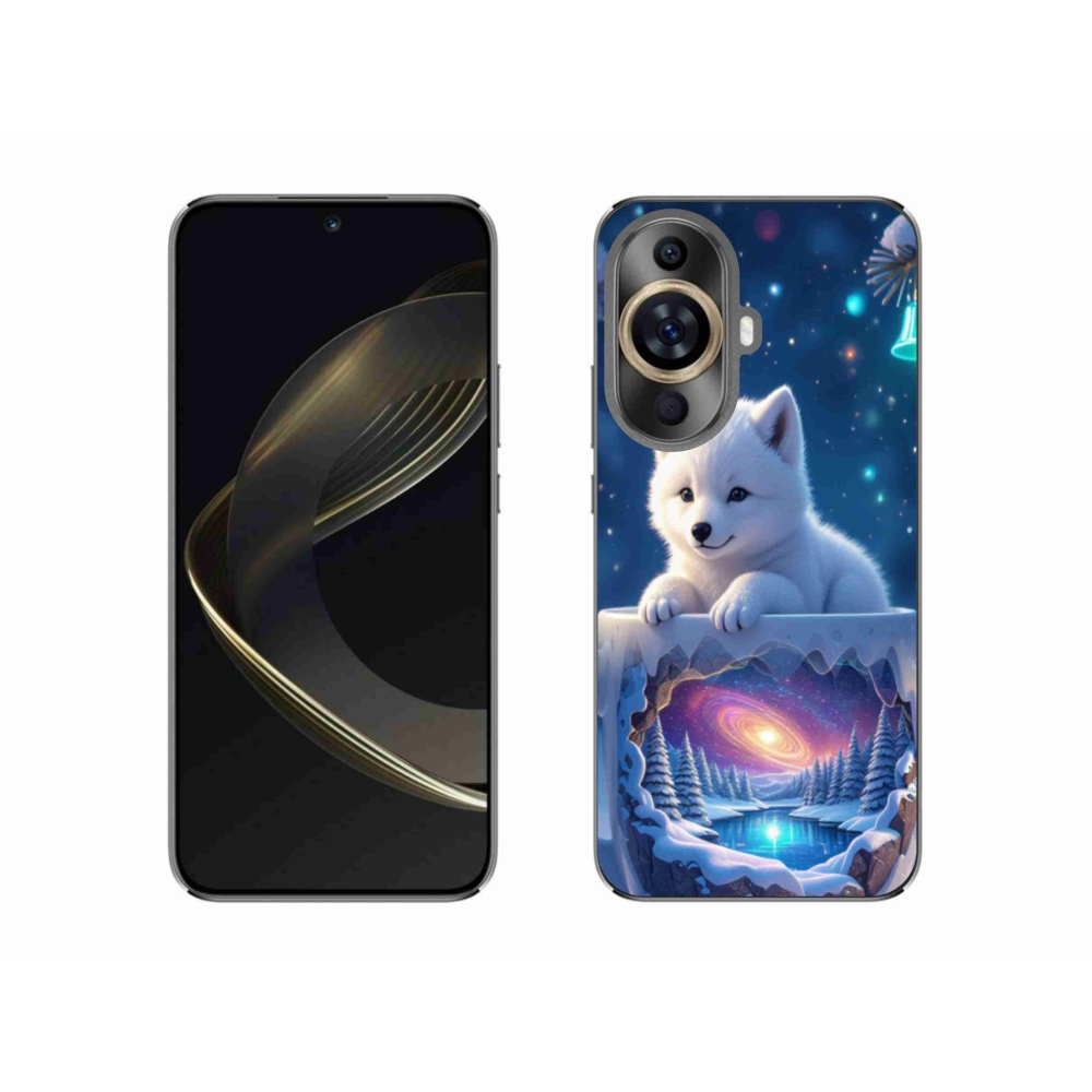 Gél borító mmCase a Huawei Nova 11-hez - Karácsonyi kölyökkutyakölyök
